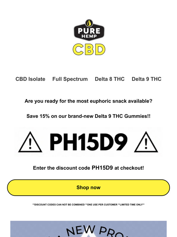 15% off Brand New Delta 9 Gummies🌿💚