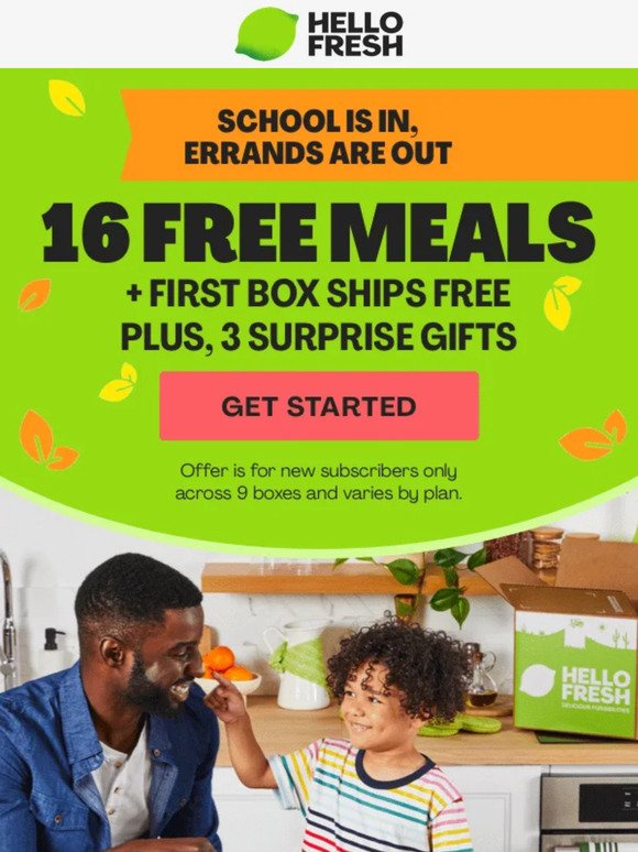 Skip the store with 16 FREE MEALS!