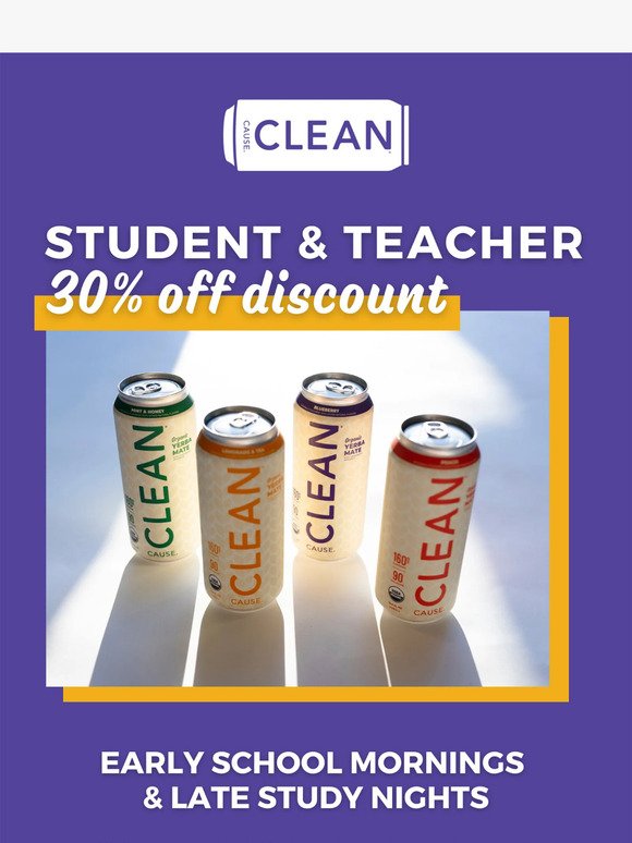 30% off for Students and Teachers 🍎