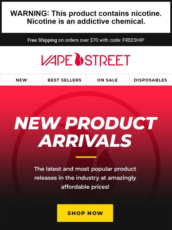 New E-liquids have arrived! Limited Stock 🚨