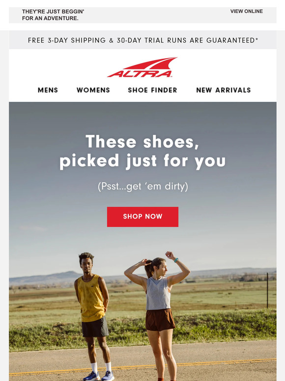 We picked these shoes exclusively for you!