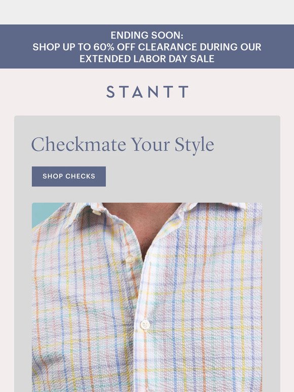 Stand Out In Checks 👔 Now Up to 60% Off