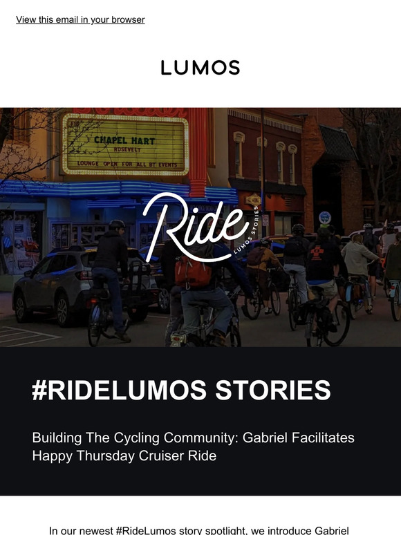 📬 Lumos Monthly: Building The Cycling Community