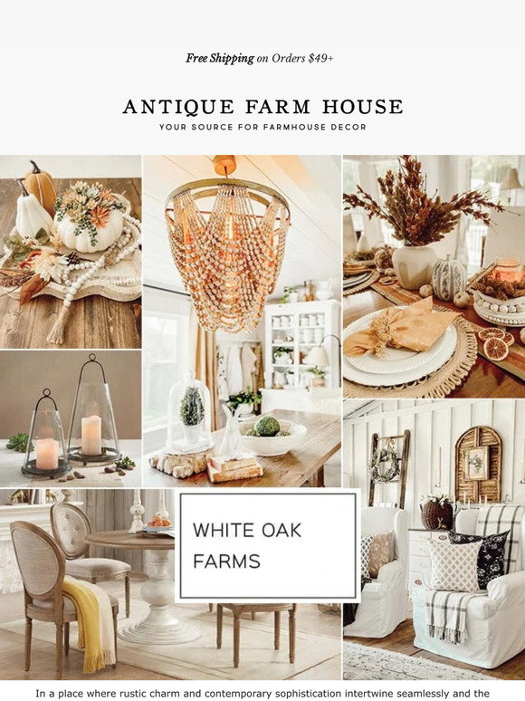 Antique Farm House ️{WHITE OAK FARMS} event launched... Milled