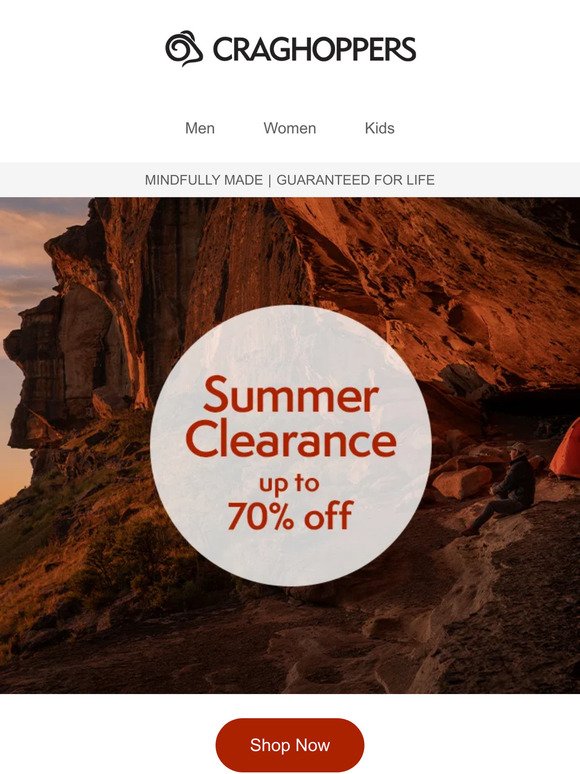Up to 70% Off in the Summer Clearance