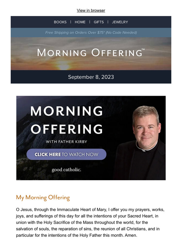 Your Morning Offering 