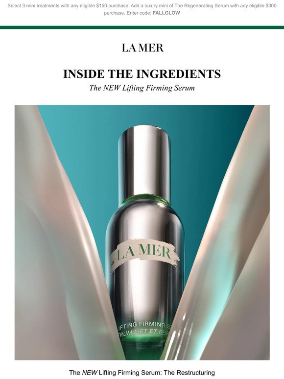 Go behind the science of The NEW Lifting Firming Serum