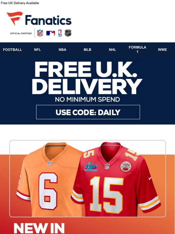 Sky Sports and Fanatics launch new online shop for fans to purchase Premier  League, Formula One, NFL and NBA merchandise, Football News