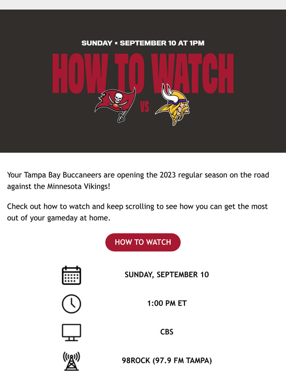 Tampa Bay Buccaneers on X: It's GAMEDAY vs. @Eagles! ⏰: 1 p.m. ET 