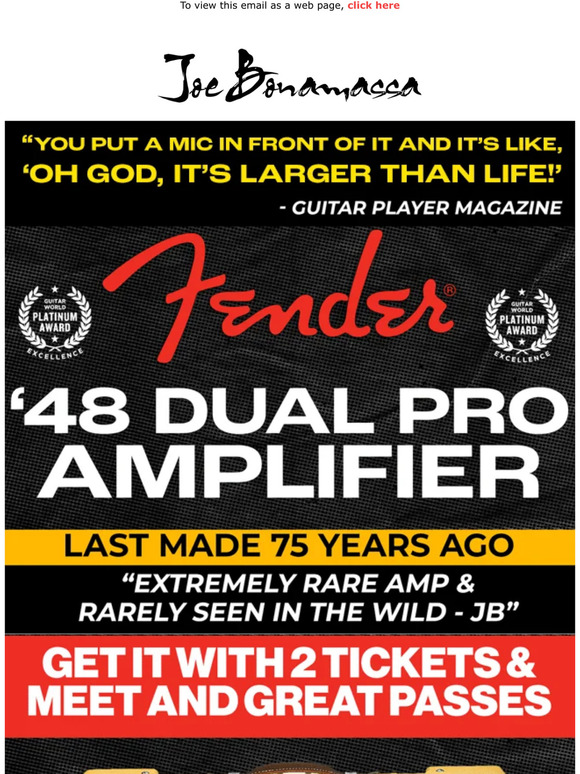 Own A Piece Of History '48 Fender Dual Pro Amp - Limited Supply!