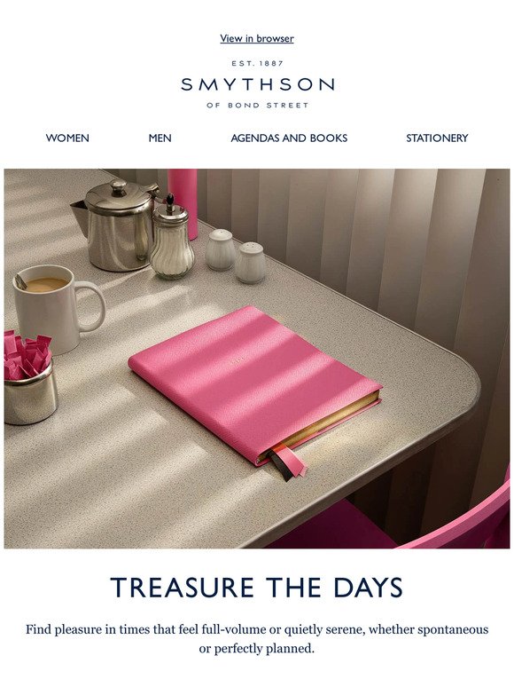 Smythson: It's Back: The Evergreen Refillable Notebook