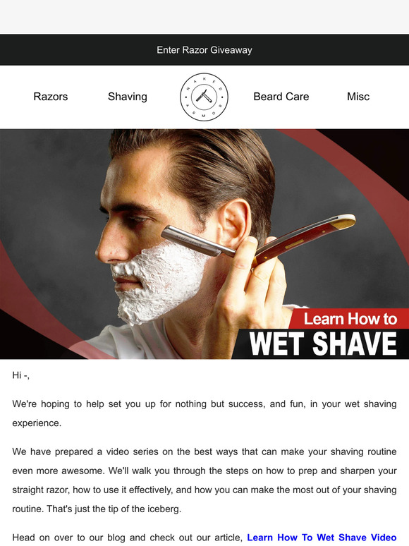 WATCH: Learn How To Do A Wet Shave Video Series 📹