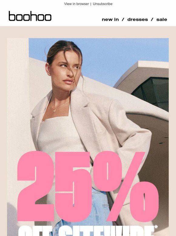 What!? 25% Off Sitewide 😲