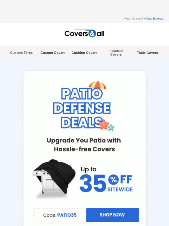 Get your hassle-free patio covers today!