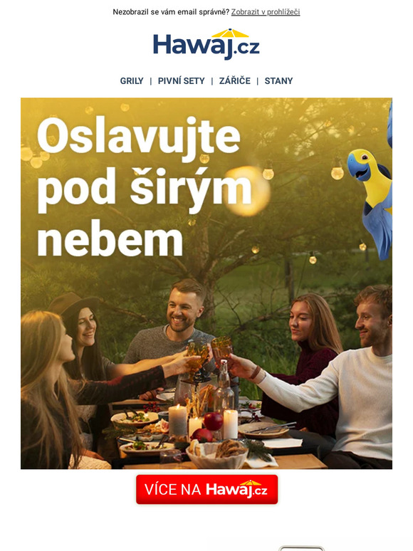 Využijte letní počasí ☀ 👉 Oslavujte pod širým nebem🎪🍾