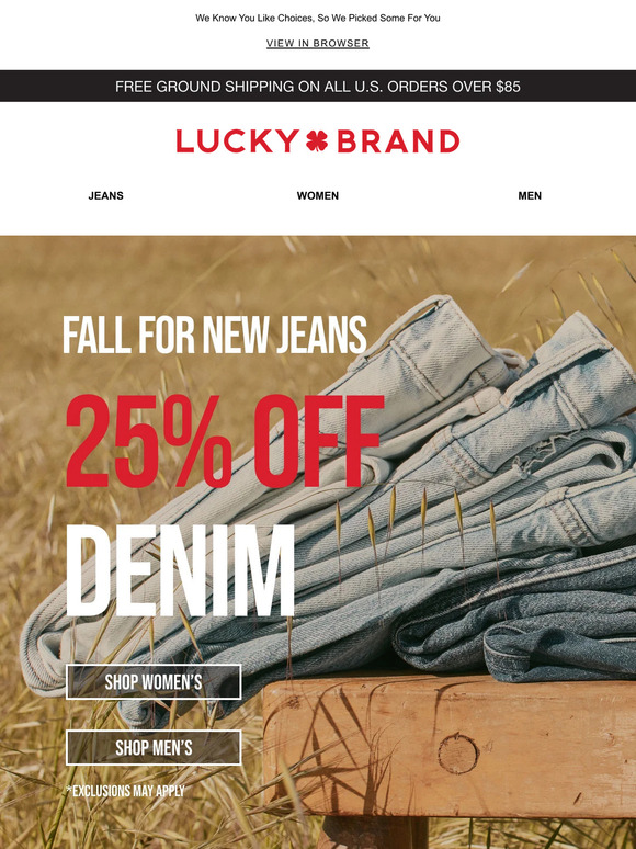Yes – 25% Off Denim Is ON!