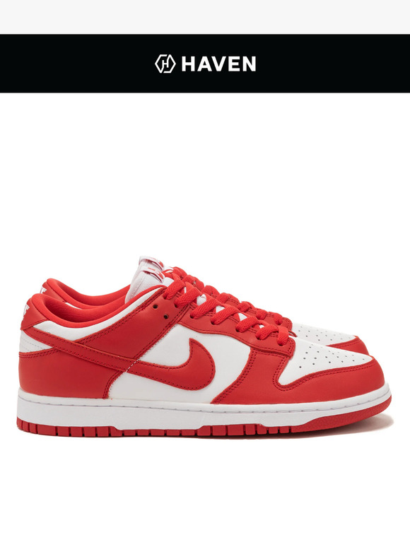 dunk low university white
