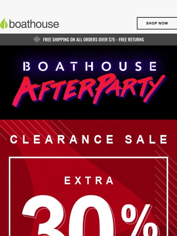 Boathouse AfterParty 💥Extra 30% OFF💥