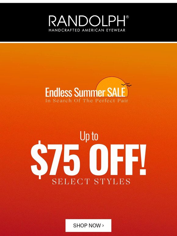 Sunsets & $75 OFF? Yes, Please! 🌆