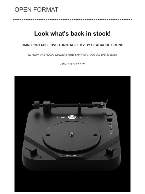 HEADACHE SOUND OMNI MATTE BLACK ターンテーブル OMNI Package — HeadacheSound
