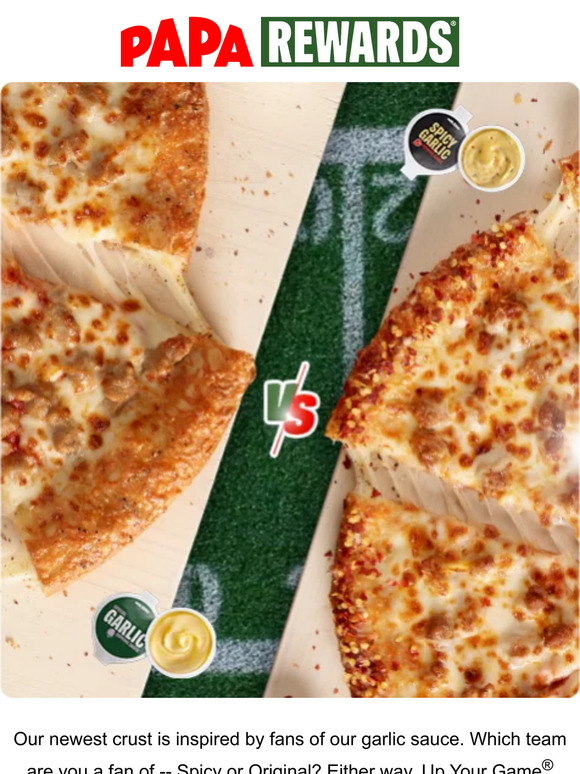 Papa Johns Fuels Fandom with New Garlic Epic Stuffed Crust Pizza