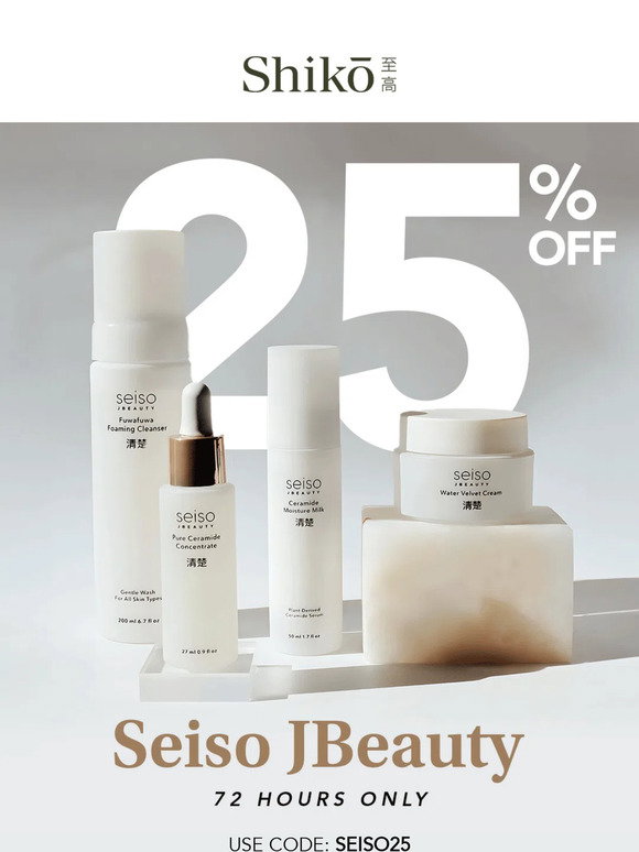Shiko Beauty: SEISO JBEAUTY FLASH SALE 💧 | Milled
