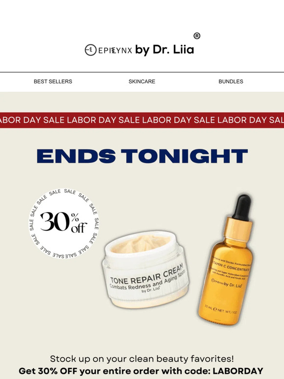 ENDS TONIGHT - 30% OFF Everything!