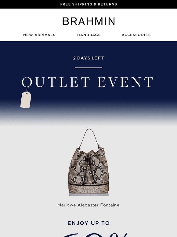 Outlet Event ⏳ ENDS TOMORROW!