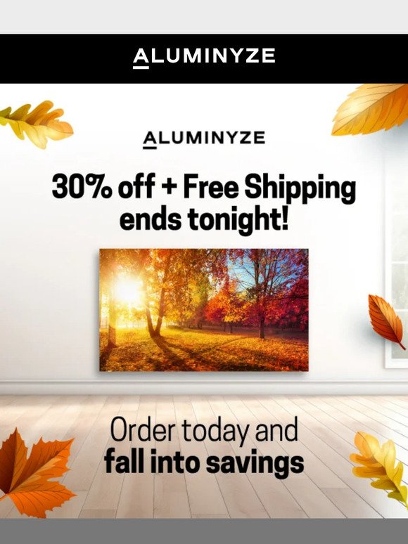 Last Chance to get 30% Off + Free Shipping