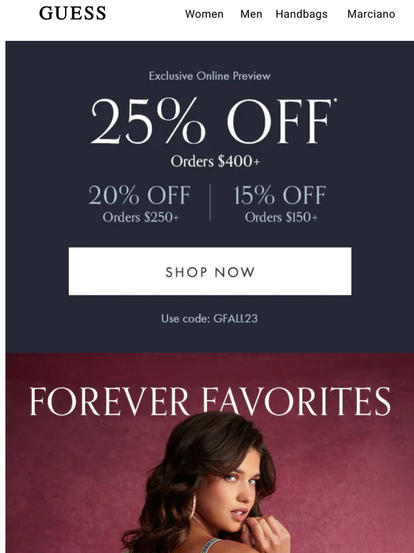 GUESS? Email Newsletters Shop Sales, Discounts, and Coupon Codes
