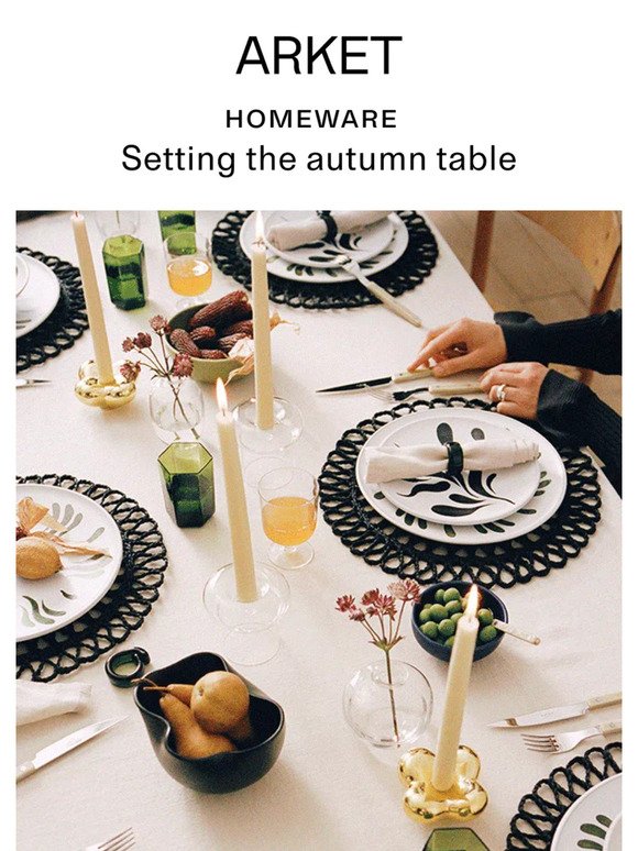 How to set the autumn table