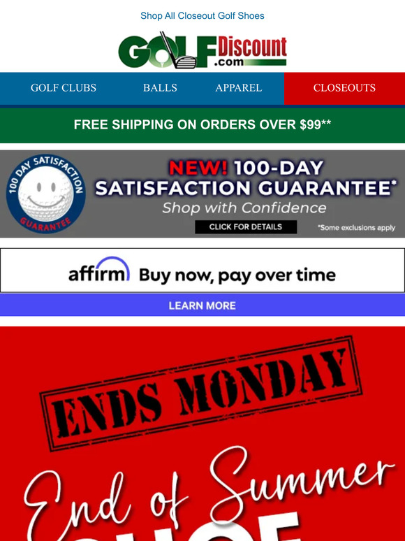 Ends Monday!  End of Summer Shoe Blowout Sale