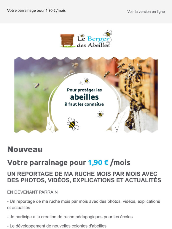 Nouveau ! votre parrainage pour 1,90 € /mois
