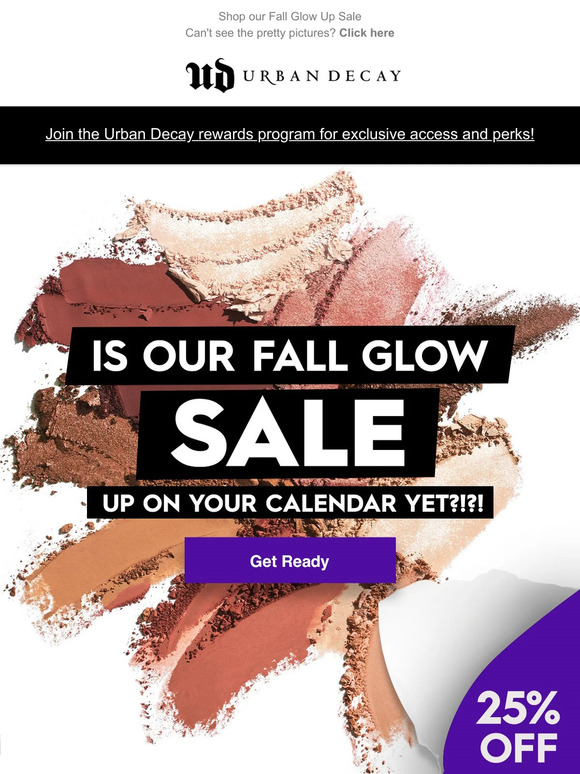 Get Ready! FALL GLOW UP SALE starts 9/12!!