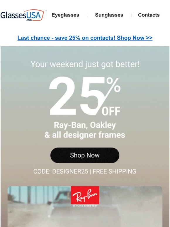 ⭐ WEEKEND SALE ⭐ Get designer frames for less!