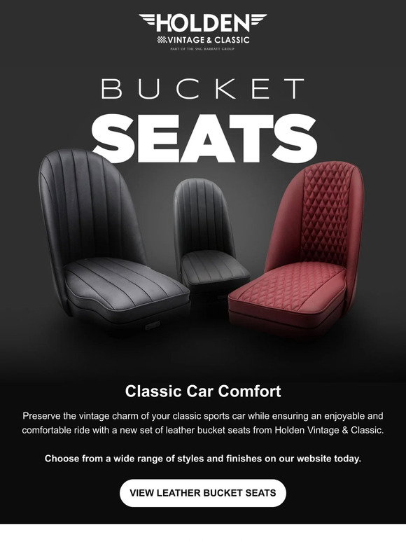 Holden Classic Leather Bucket Seats🏁 Milled