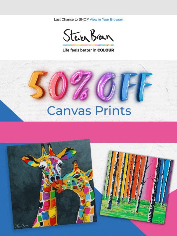 ⏰ Canvas SALE - Ends Tomorrow