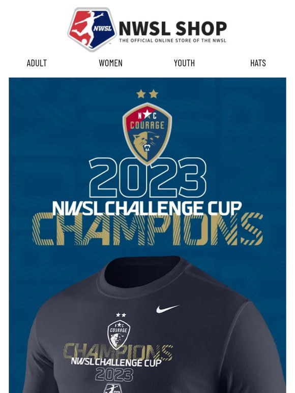 2021 NWSL Nike Challenge Cup Champions Tee