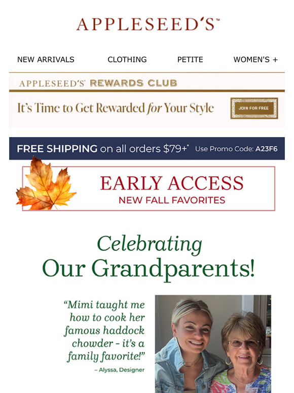 Appleseeds Celebrate Grandparents With Us! Milled
