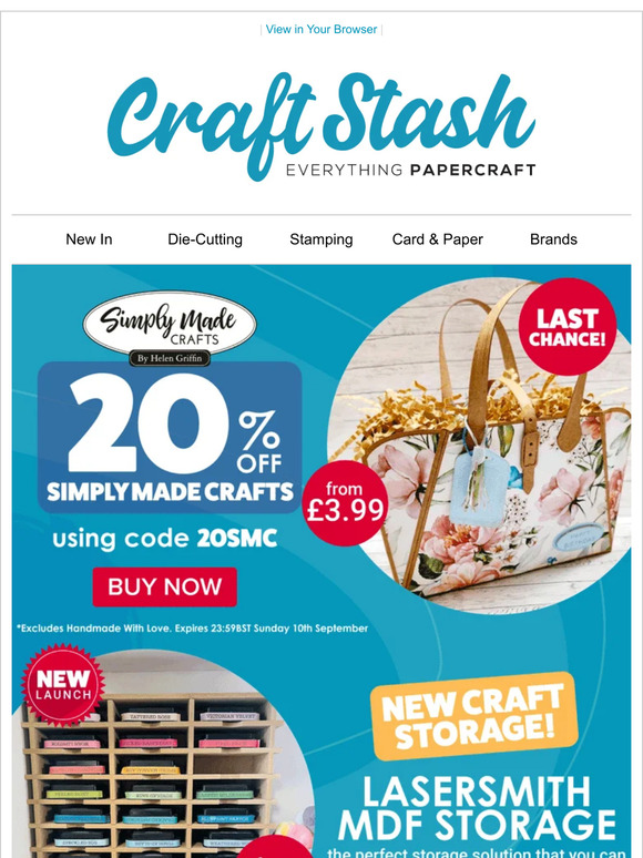 Last Chance! 20% Off Simply Made Crafts!