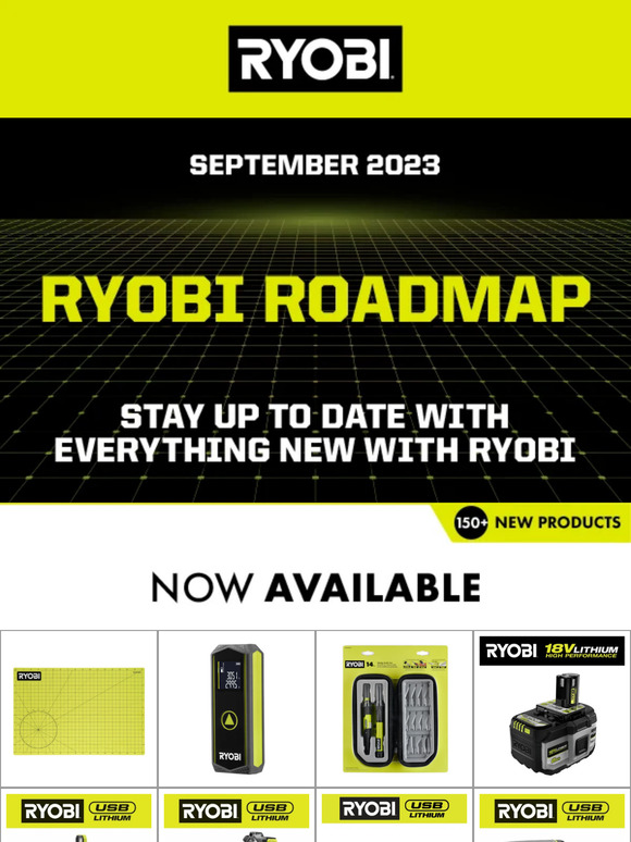 Ryobi UK RYOBI ROADMAP September 2023 Milled