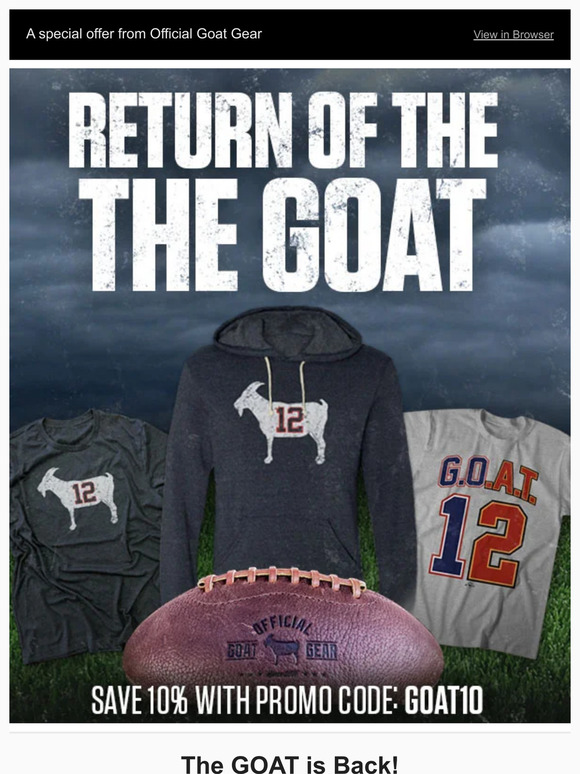 Return of the GOAT! 🐐 🏈 🐐 🏈