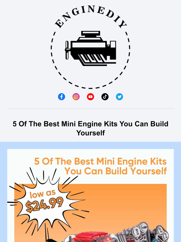 Enginediy 5 Of The Best Mini Engine Kits You Can Build Yourself Milled