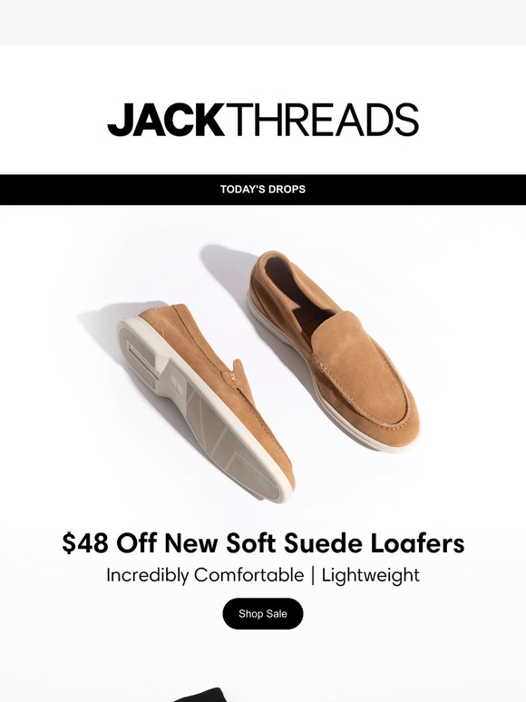No Loafin’ Around: Get $48 Off New Super Comfy Suede Loafers + 2 for $49 Graphic Tees! 🏃