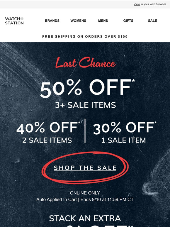 LAST CHANCE: Shop More & Save
