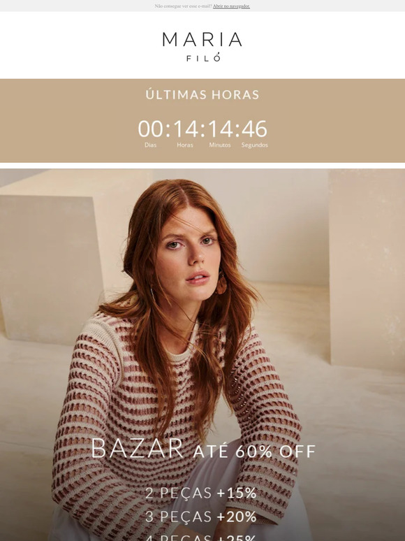 Últimas horas: BAZAR progressivo