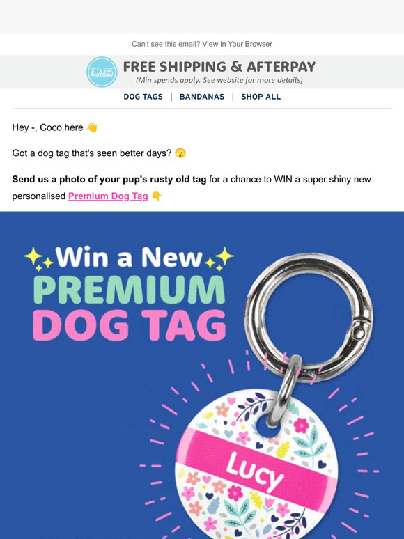 Bright Star Buddies: Want a FREE Premium Dog Tag? 🤩 | Milled