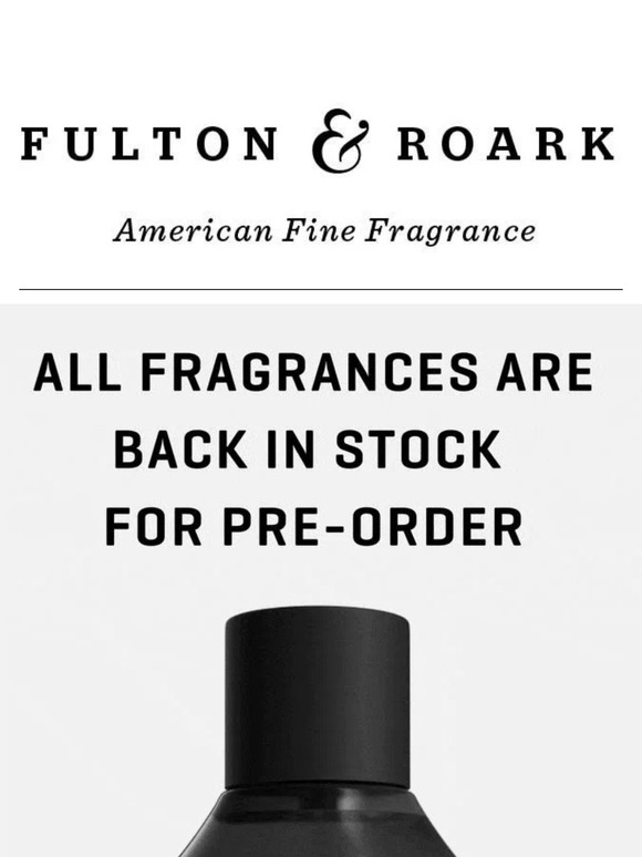 All Extraits are back in stock for preorder!