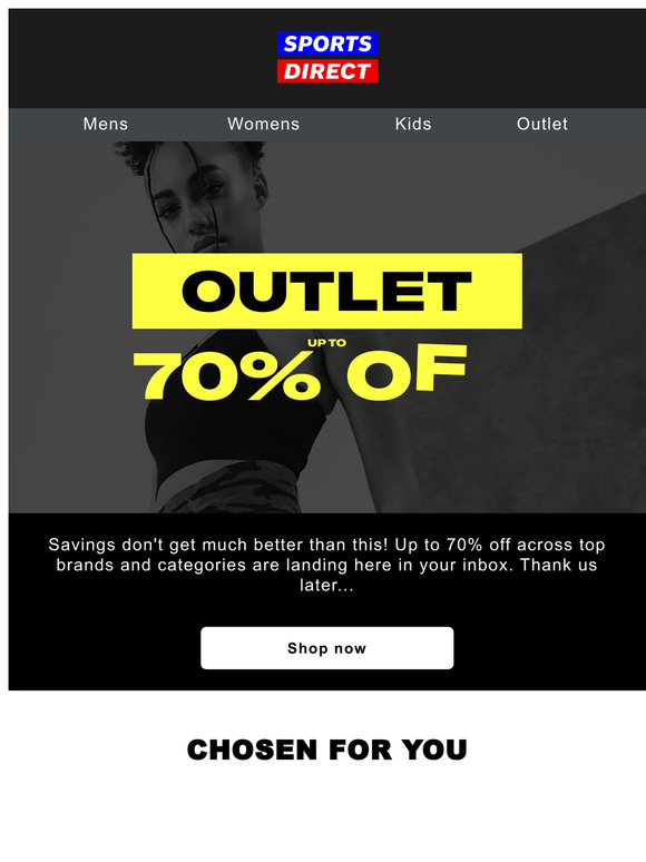 Sports Direct Outlet savings are HERE Milled