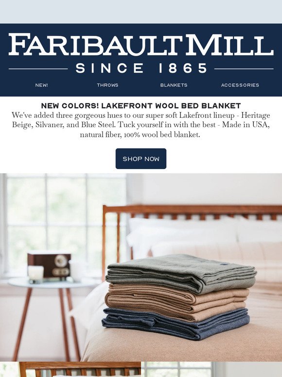 NEW Super Soft Lakefront Bed Blanket Colors!